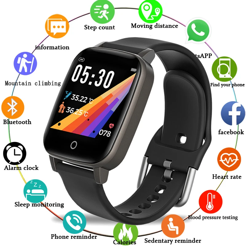 Новые умные часы для мужчин и женщин Водонепроницаемый сна монитор сердечного