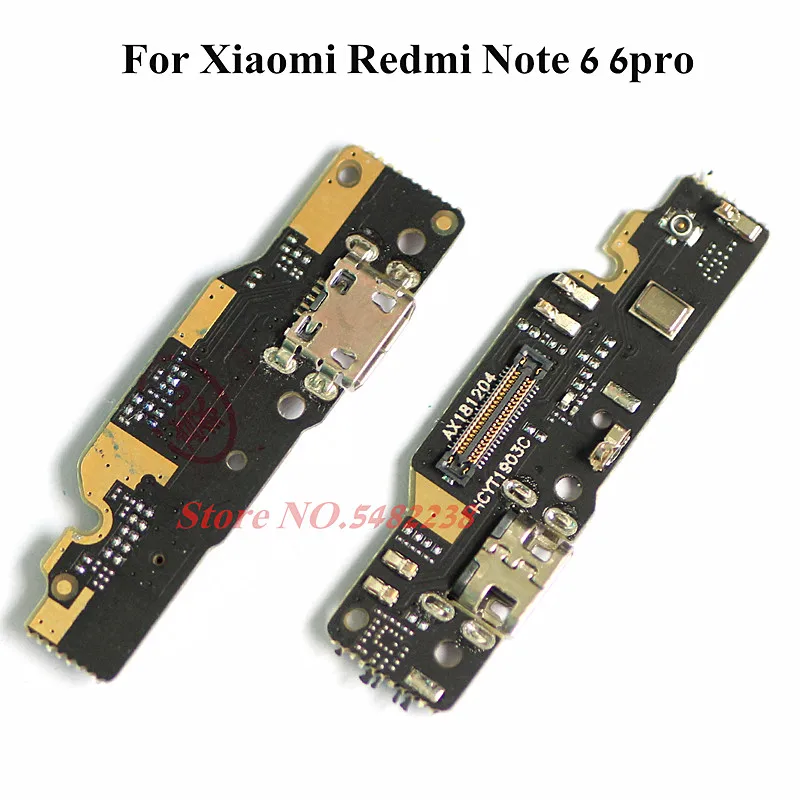 Оригинальный зарядный USB-порт гибкий кабель для Xiaomi Redmi Note 6 pro зарядное устройство