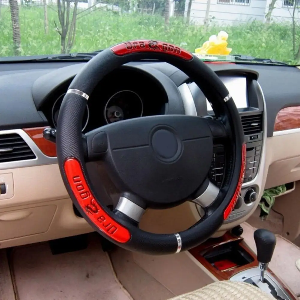 Dragon Design Fashion Car Steering Wheel Cover стиль для Nissan NV200 Nuvu NV2500 Forum Denki 350Z Zaroot March Murano TIIDA.