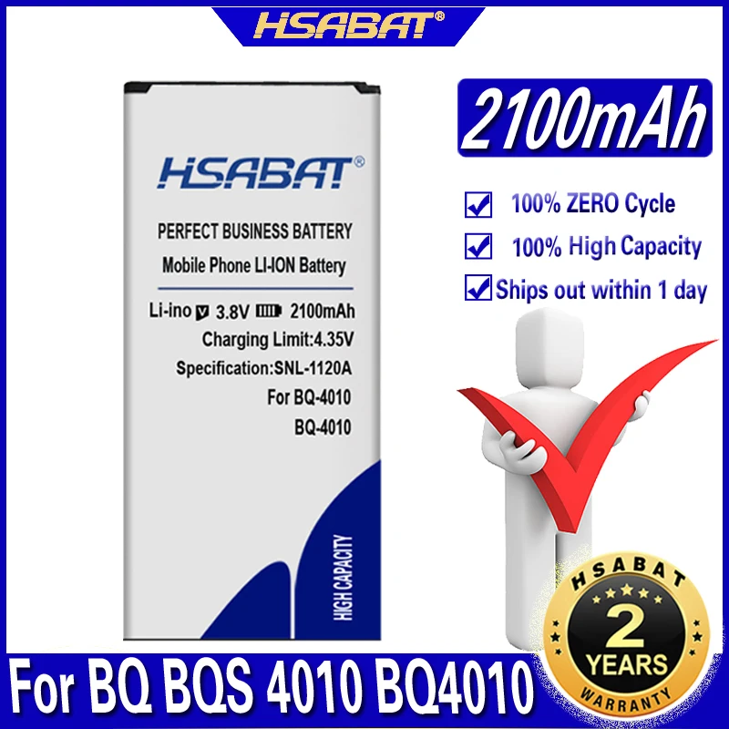 HSABAT BQS-4010 2100mAh аккумулятор для BQ BQS 4010 BQ4010 BQ-4010 | Мобильные телефоны и аксессуары