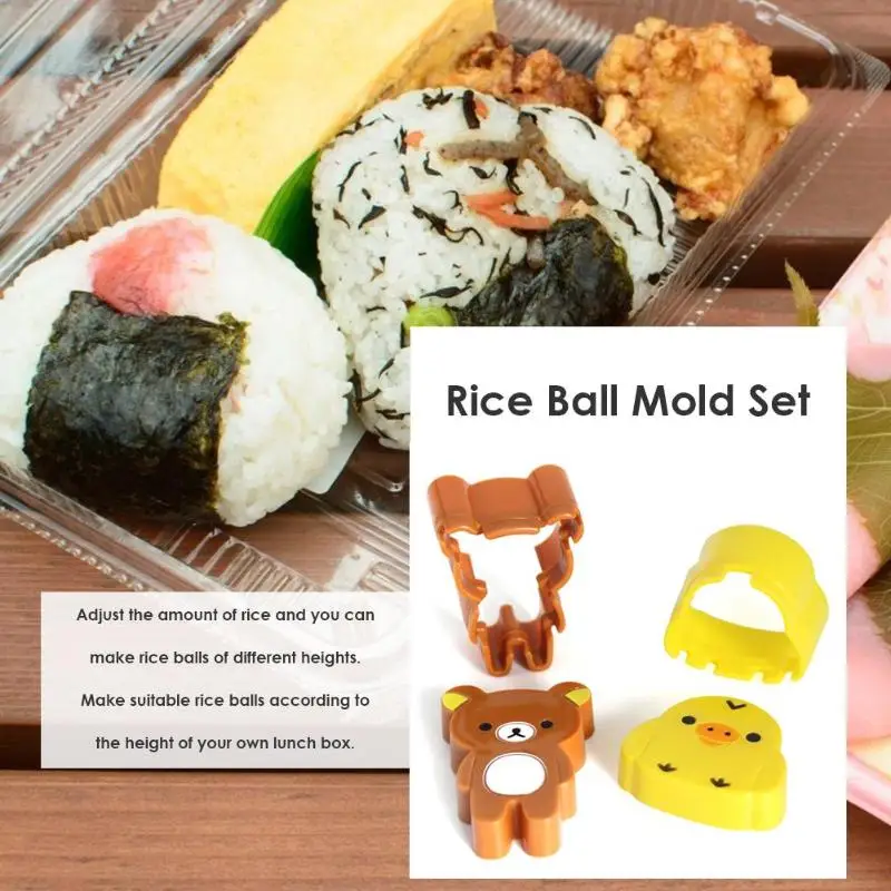 2 шт рисовый шар суши мейкер курица медведь рисовые формы для пирожных Сделай Сам