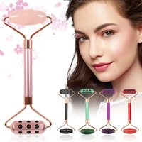 5 colors jade roller facial skin promote blood circulation eye neck massager edema reducing skin care tool ice or hot compress