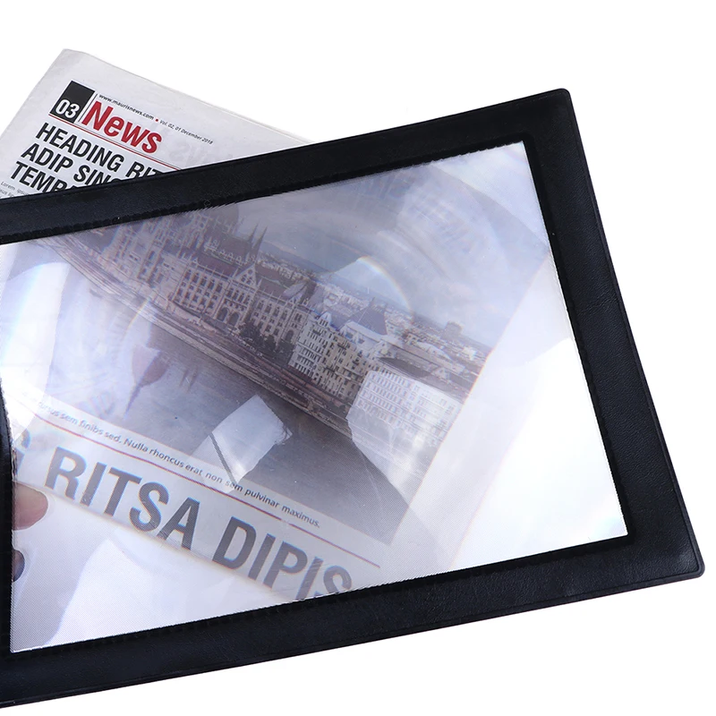 

1pc New A4 Large Sheet Magnifier Glass Reading Aid Lens For Reading Home Supplies