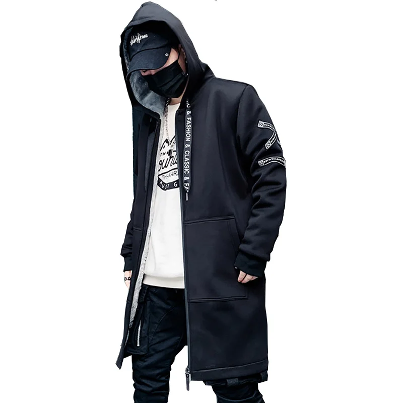 

Men's Winter Jacket Long Hooded Slim Fashion Casual Thick Warm Jacket Splicing Jacket Men's Plus Size 5XL Men's Clothing