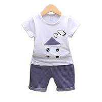 fashion summer children clothing baby boys girls cartoon t shirt shorts 2pcssets kids infant clothes toddler casual sportswear