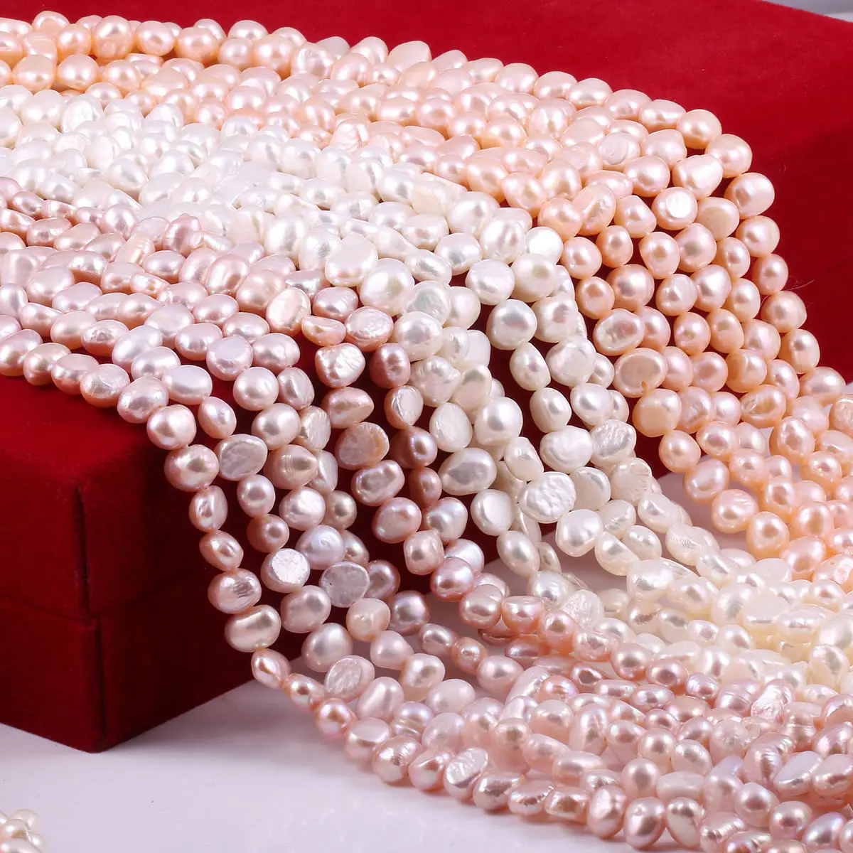 

Natural Freshwater Pearl Beads Two-Sided Light Punch Loose Beads for Jewelry Making Charm DIY Necklace Bracelet Accessories 36cm