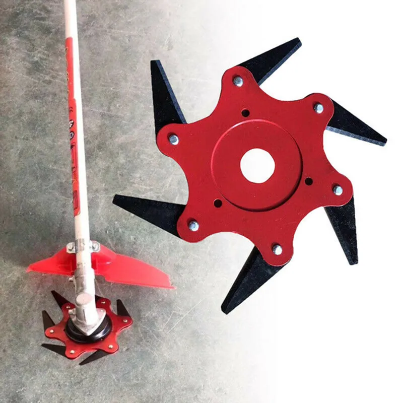 Универсальная Головка триммера с 6 лезвиями для газонокосилки триммер травы