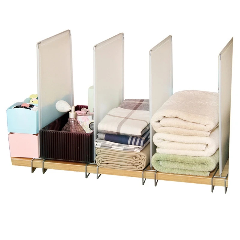 4 шт. разделитель для шкафа полка Экономия пространства полки провода дизайн Pp