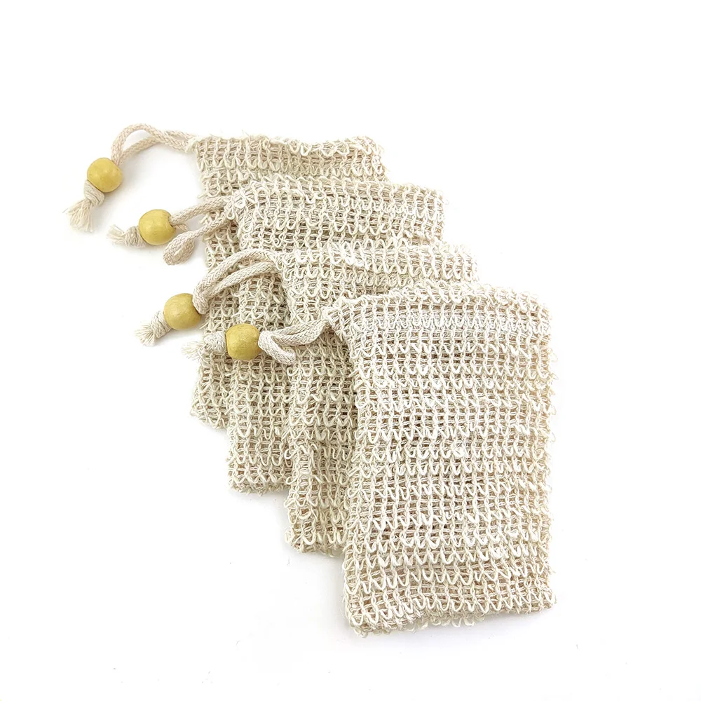 5 PC Natural Eco-Friendly Exfoliating Soap Bags Sisal mesh Saver Holder Bath bathroom | Дом и сад