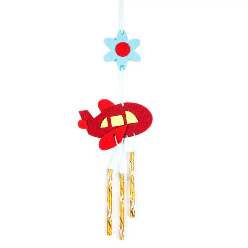 

DIY Wind Chime Children Handmade Cartoon Animal Non-woven Paste Making Material Package Boys Girls Gifts