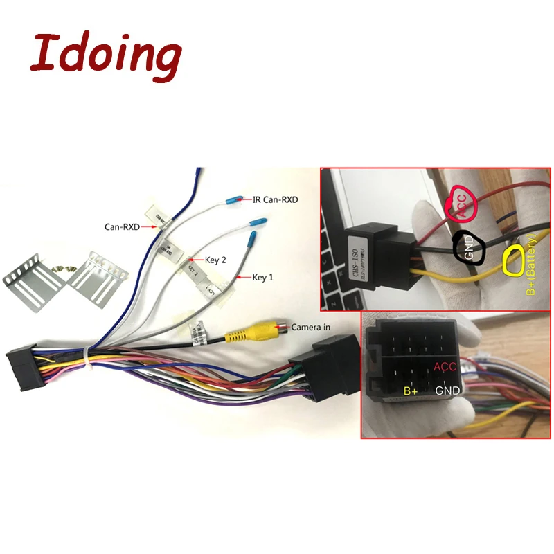 Idoing 2Din Android 9,0 " PX5 4G+ 64G 8 ядерный Универсальный Автомобильный gps DSP радио плеер ips экран навигация Мультимедиа Bluetooth 2 din