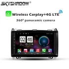 Автомобильный DVD-плеер Carplay, 1280*720, 8 ГБ + 128 ГБ, Android 11,0, GPS, Wi-Fi, Bluetooth, RDS, радио для Benz B200, A, B, класс W169, W245, Viano, Vito