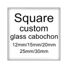 Демонстрация фото на заказ, 20 мм25 мм, для квадратного стеклянного кабошона, фурнитура для самостоятельного изготовления сережек, ожерелья