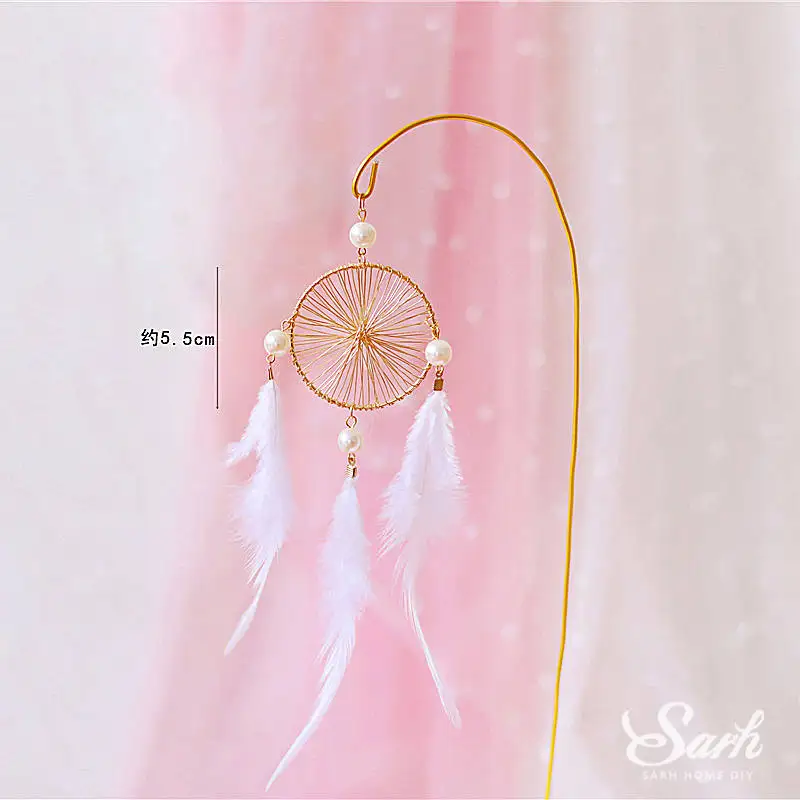 Wire dream catcher Золотой Ловец снов бабочка пряжа торт Топпер Серебряная Корона невесты выпечки сладкий подарок с днем рождения Свадебная вечеринка украшения - Цвет: Wire dream catcher