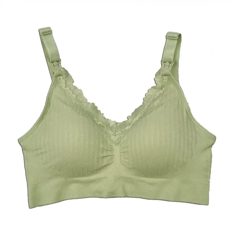 

Maternity Pregnancy Bras Femme Nursing Lace Bra Feeding Women Organic Cotton Breastfeeding Brassiere M-XL Femal