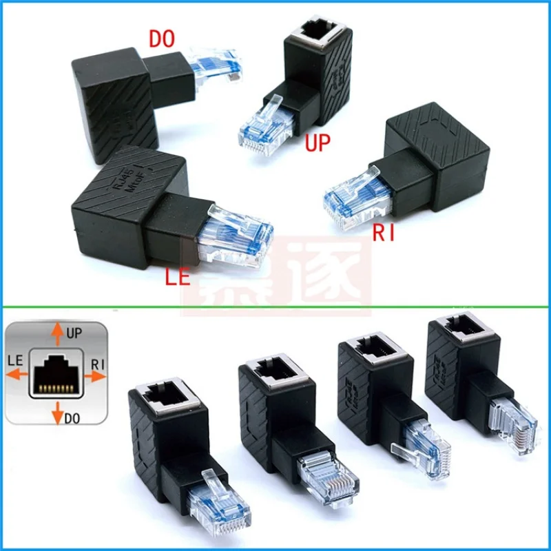 Вверх и вниз влево вправо под углом 90 градусов 8P8C FTP STP UTP Cat 5 6 7e RJ45 Lan Ethernet Сетевой