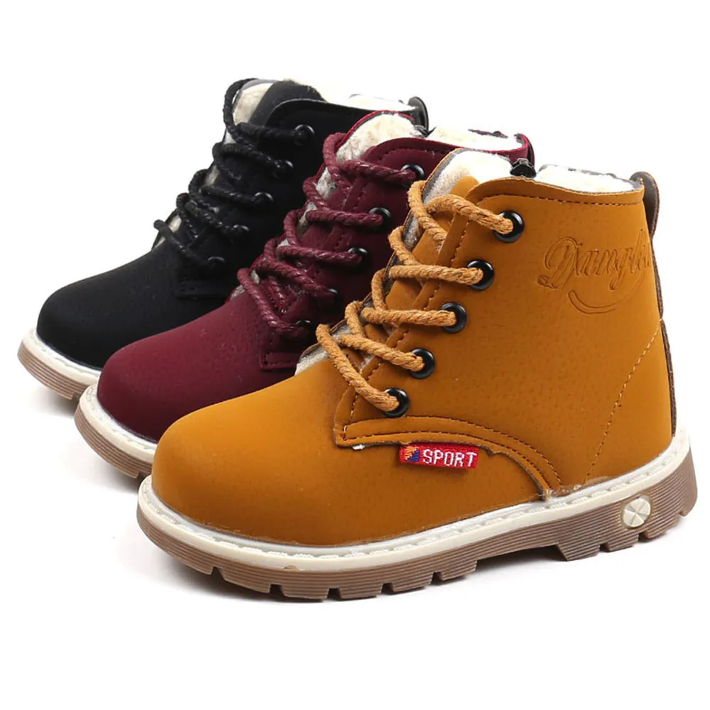 Детские теплые кроссовки для мальчиков и девочек детская повседневная обувь