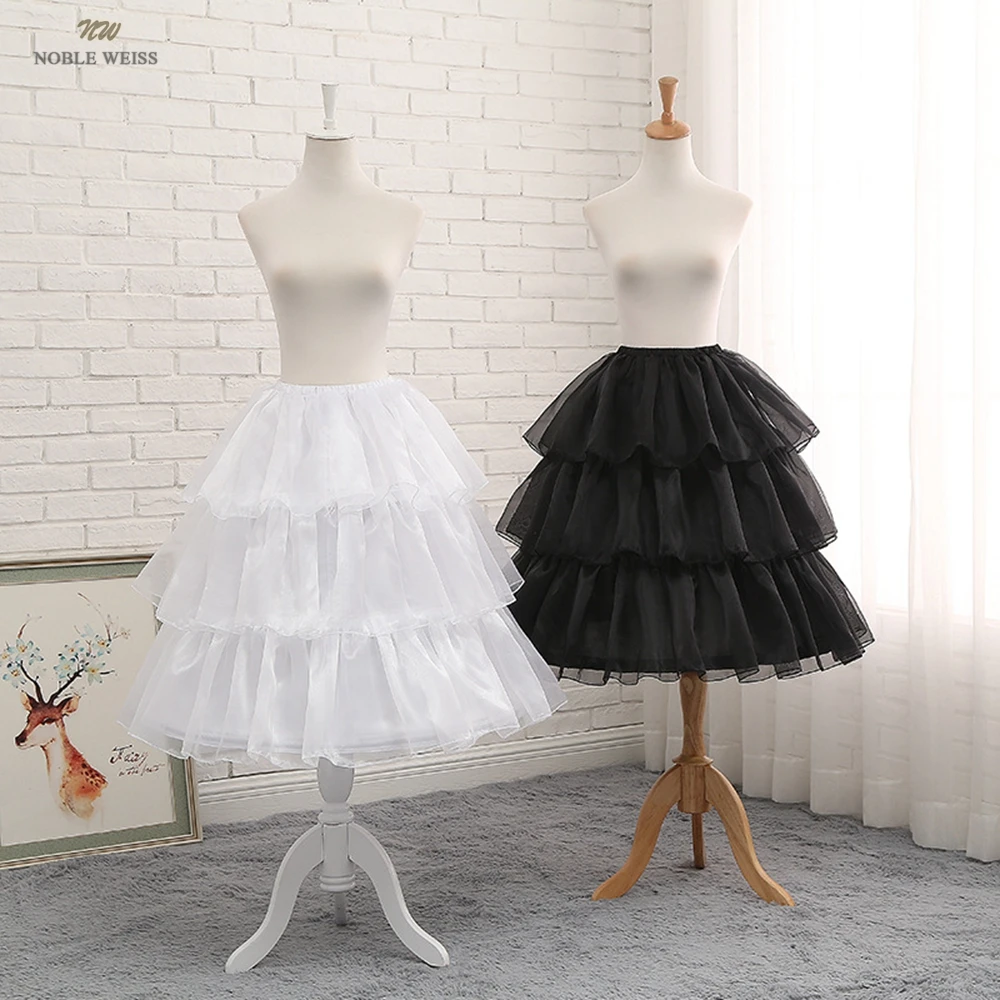 

Petticoats Organza Short Ball Gown 3-hoops Bridal Petticoats Underskirt