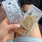 6 шт.партия; Цвет золотистый, серебристый Цвет кольцо с кристаллом сиреневого цвета женские серьги-кольца комплект для девочек большой средний кисточки с маленькими круглыми ухо клип свисающие серьги для женщин, ювелирные изделия