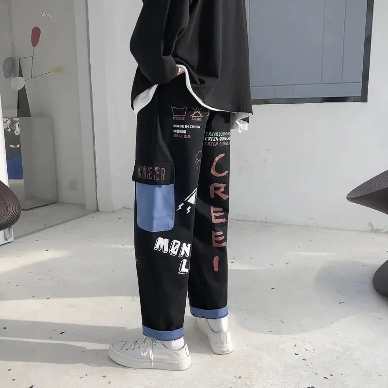 Штаны-карго HOUZHOU женские с широкими штанинами уличная одежда брюки-султанки в