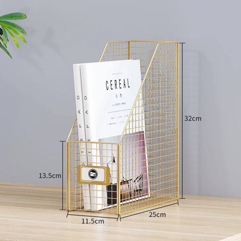 

Desktop Book Stand File Storage Box File Shelf Folder Vertical Shelf File Box Storage Basket Office Supplies
