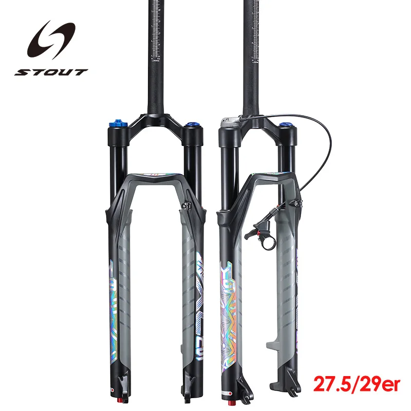 

Road Bike Front Fork MTB Suspension Air 27.5/ 29er Inch Mountain Bike 32 RL100mm Bicycle Accessories
