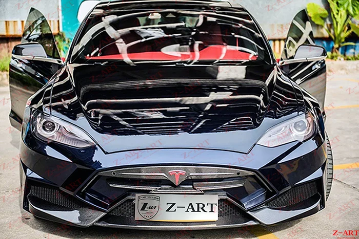 Z-ART модифицированный Комплект кузова для Tesla модель S 2013- тюнинг тела комплект для Tesla модель S аэродинамический Комплект кузова