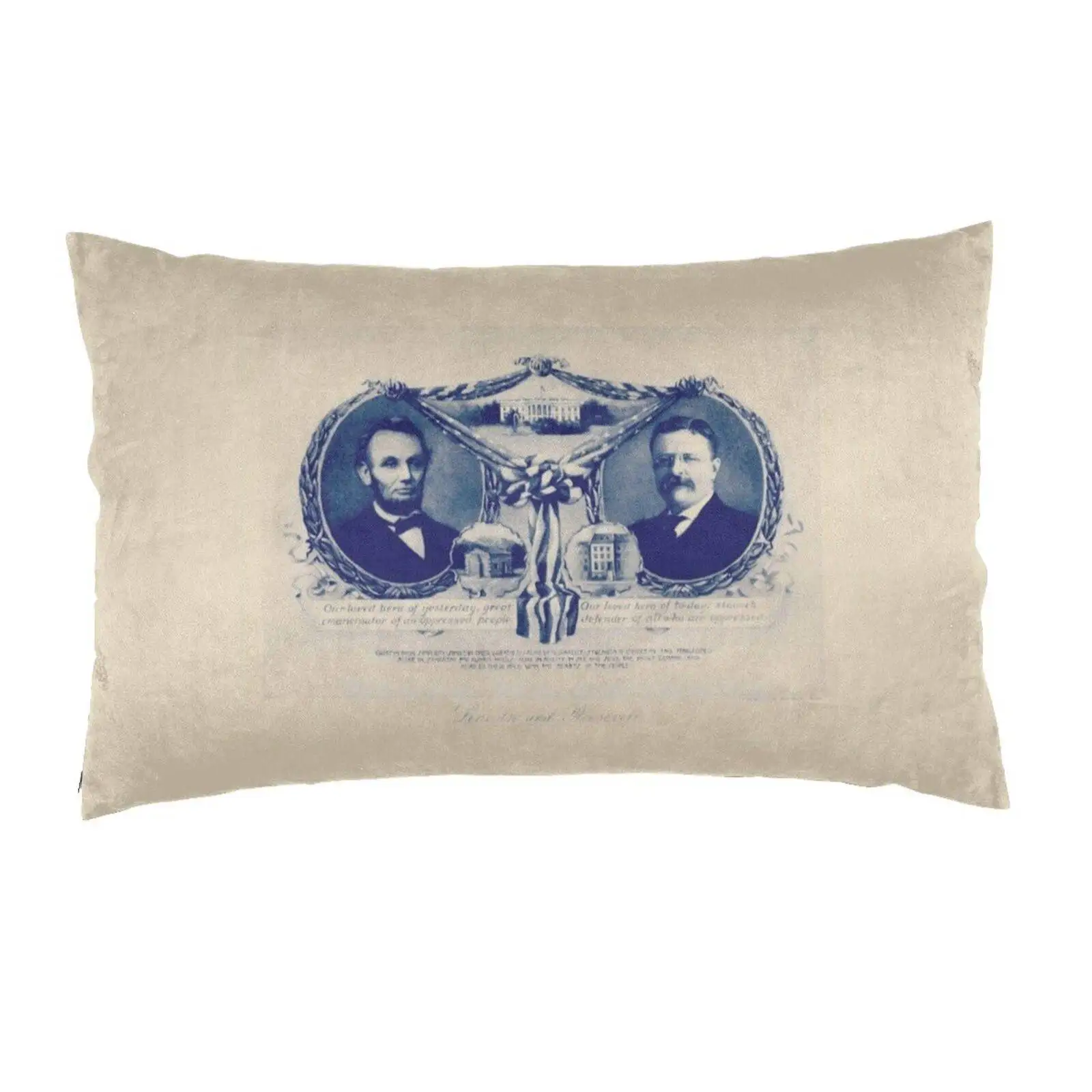 Авраам Линкольн и Теодор Рузвельт-1906 декоративные подушки для постельного белья