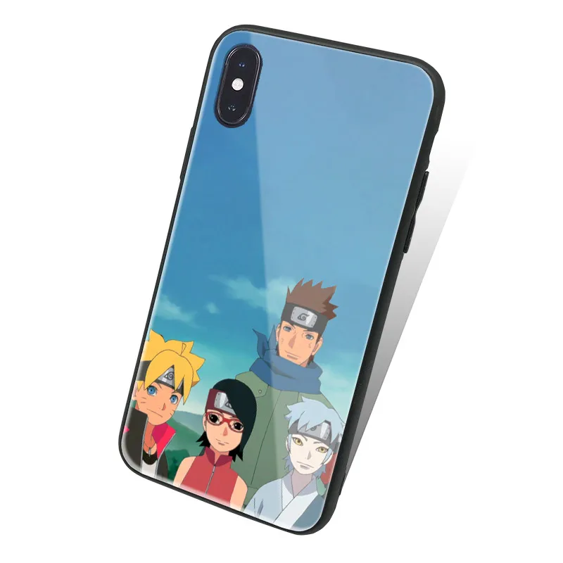 Boruto Naruto старый команда 7 Coque стекло Мягкий силиконовый чехол для телефона чехол для iPhone 6 6s 7 8 Plus X XR XS 11 Pro max