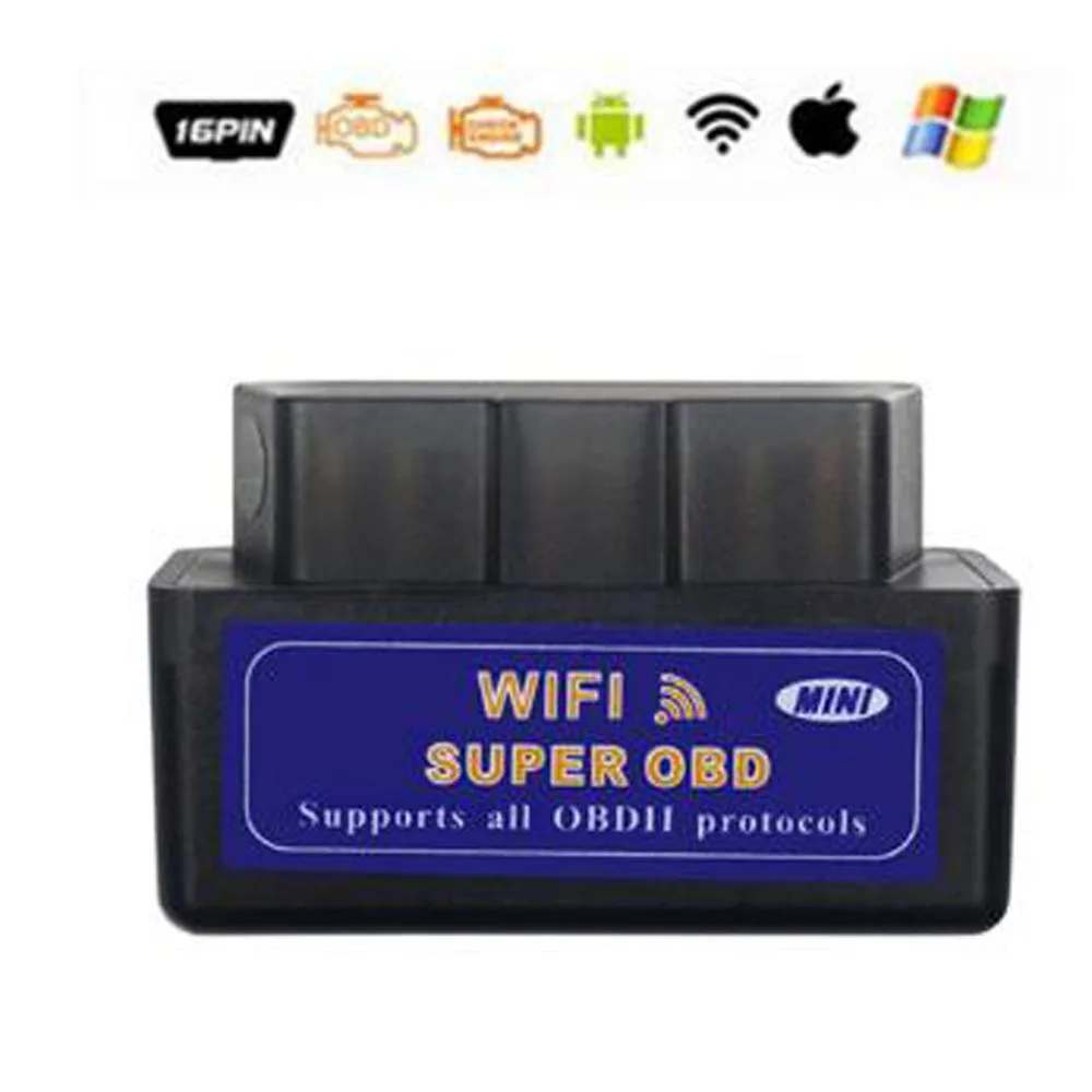 Super Mini ELM327 Bluetooth Wifi OBD2 V2.1 V1.5 Автомобильный сканер OBDII автомобильный ELM 327