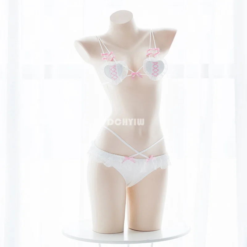 

Cute Micro Bikini Sexy Anime Cosplay Lingerie Devil and Angel Lolita Bra and Panty Set Wholesale Women Underwear Exotic Apparel