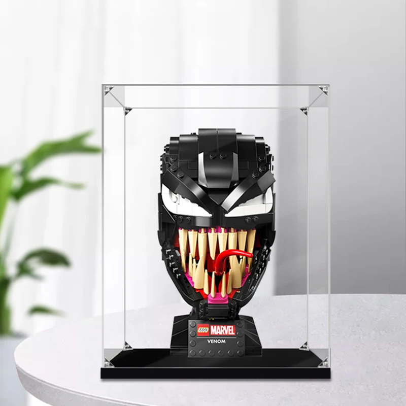 

Акриловая витрина для шлема Venom 76187, пылезащитная прозрачная витрина, витрина, подарок для детей на Рождество, игрушки в комплект не входят