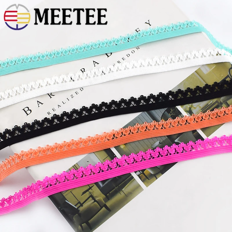 20Meters 13mm Stretch Lace Trims Ribbon Fashion Elastic Band Socks Cuff Decorative Trimmings DIY Clothing Sewing Accessories | Дом и сад