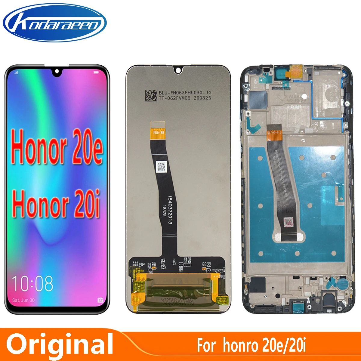 Pantalla LCD Original para Huawei Honor 20e, digitalizador de pantalla t&aacute;ctil con marco para Honor 20i, HRY-AL00TA-0