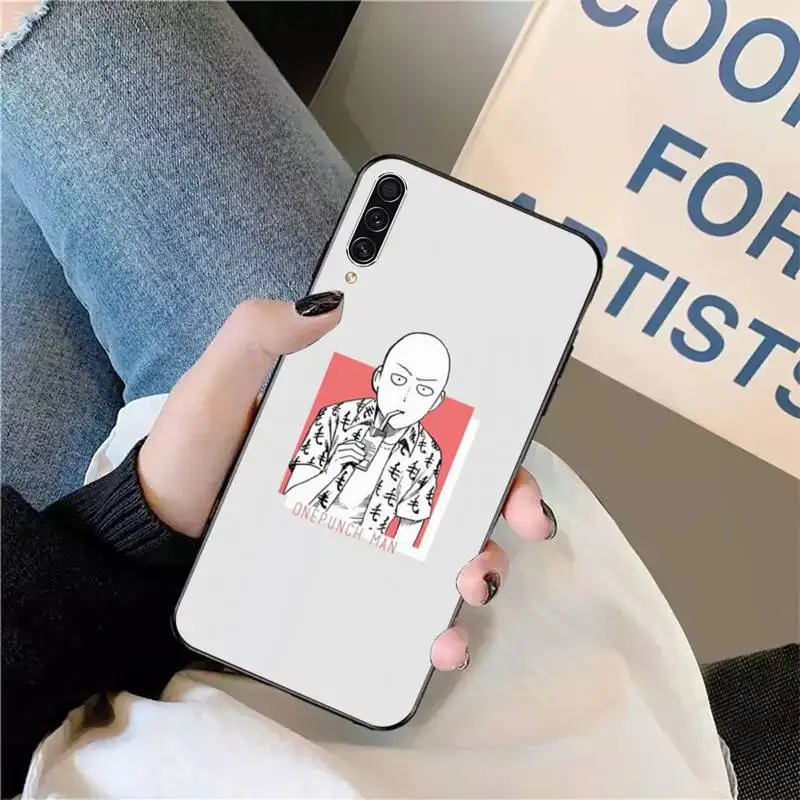 

Japan anime One Punch Man Phone Case For Samsung galaxy A S note 10 7 8 9 20 30 31 40 50 51 70 71 21 s ultra plus