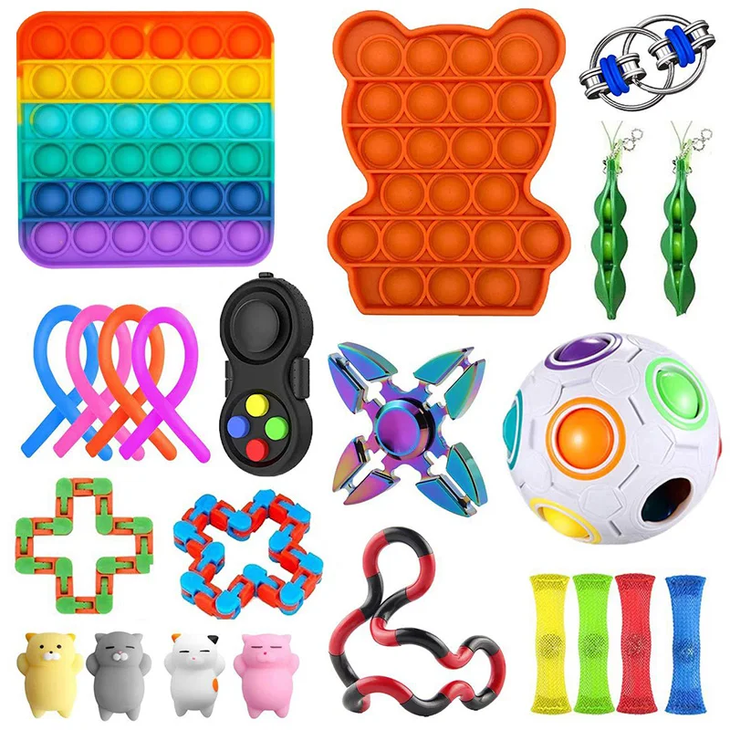 

73 Styles TOP Fidget Toys Pack Anti Stress Toy Set Marble Relief Gift for Adult Children Sensory Antistress Relief Figet Toy Box