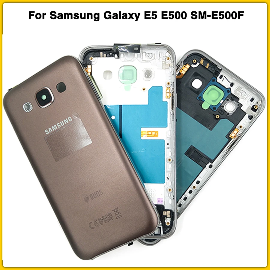 E5 чехол с полным корпусом для samsung Galaxy E5 E500 SM-E500F задняя крышка с батарейным отсеком