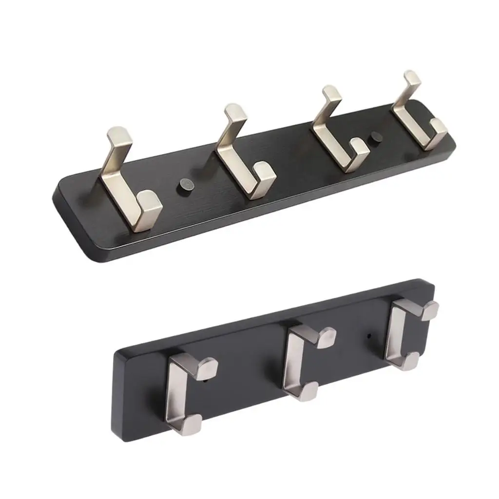 

2x Antique Wall Mounted Bamboo Hook Robe Clothing Towel Hanger