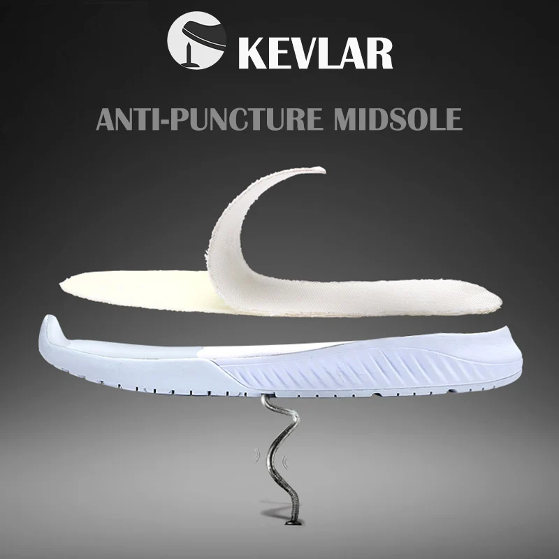 Пиковая Мужская Рабочая защитная обувь со стальным носком легкая дышащая