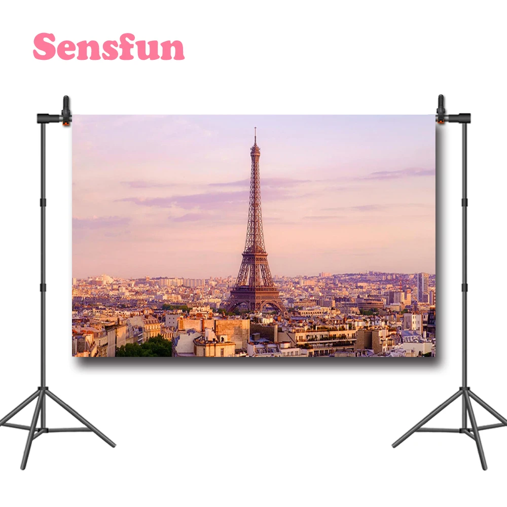 Sensfun Парижская тема фотографии фоны baby shower Дети День рождения фото фон природный