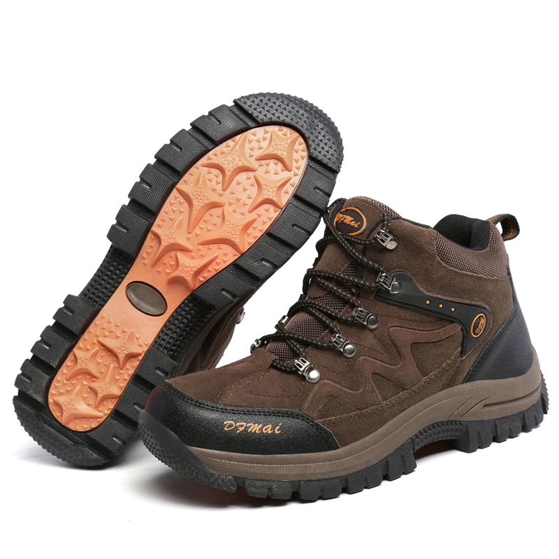 JUNJARM Mens Winter Shoes Men High Quality Warm Snow Boots Waterproof Non-slip Sneakers Fashion Light Footwear 39-48 | Обувь