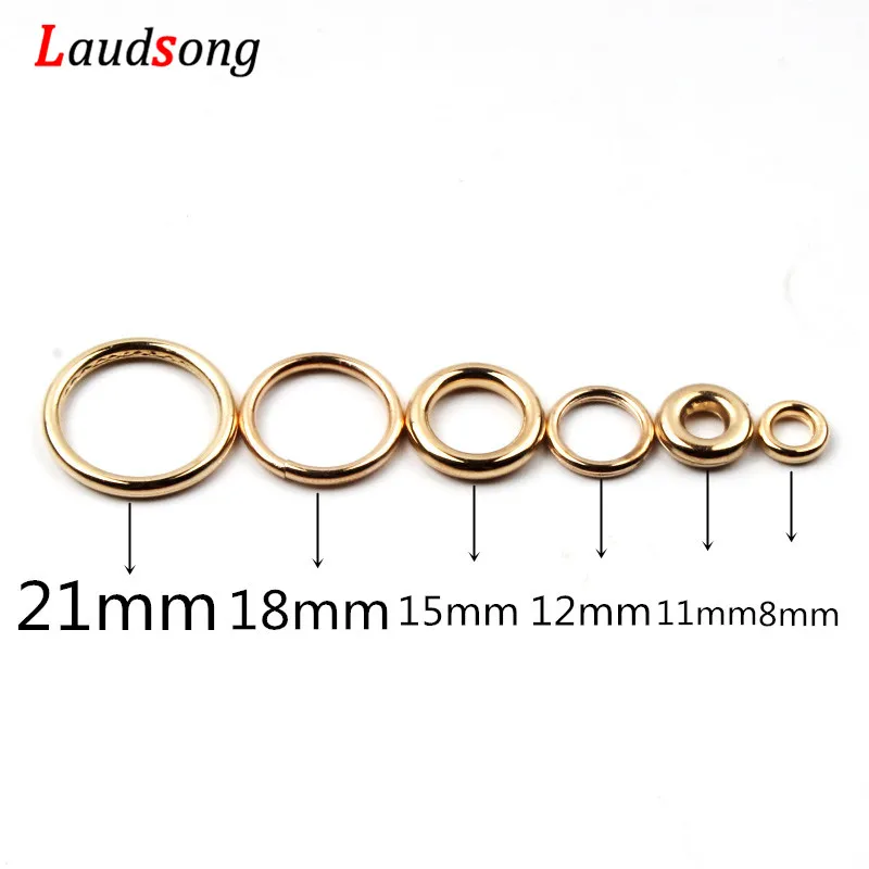 

50pcs/lot Gold Loop 8-21 mm CCB Closed Jump Rings For DIY Jewelry Making Necklace Bracelet Findings Connector Supplies