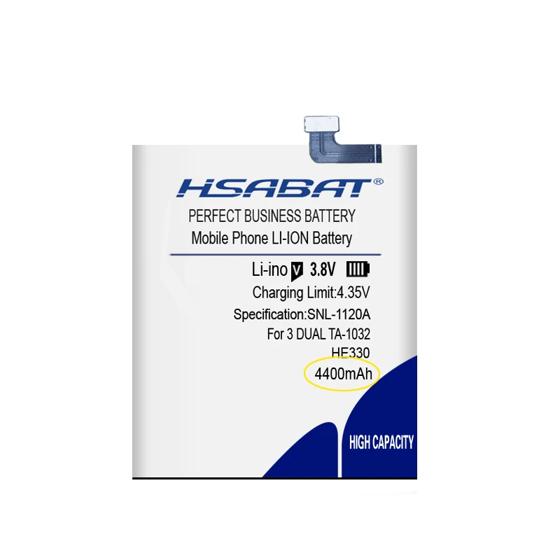 Аккумулятор HSABAT HE330 4400 мА · ч для Nokia 3 DUAL TA-1032 HE 330 | Мобильные телефоны и аксессуары
