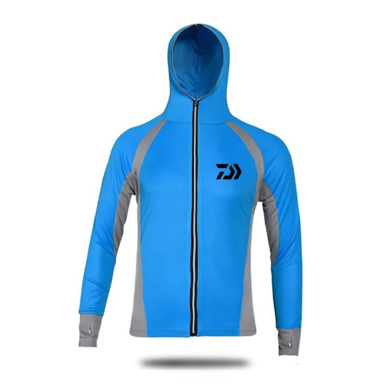 Новая мужская рыболовная куртка Daiwa пальто с капюшоном для мужчин УФ-защитой UPF 50