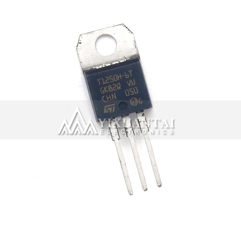 

10pcs/lot 100% NEW origina T1250H-6T 12A 800V T1250H T1250H-6 TO220 Triode Transistor TO-220