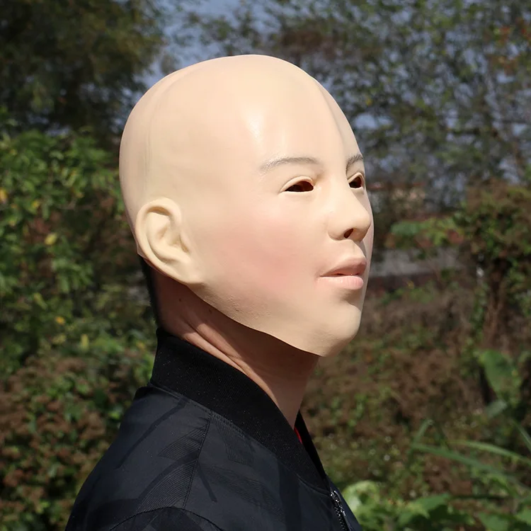 Bald Beauty Mask Halloween DIY Fancy Dress Costume Masquerade Party Prop Full Face Man Women Latex | Тематическая одежда и