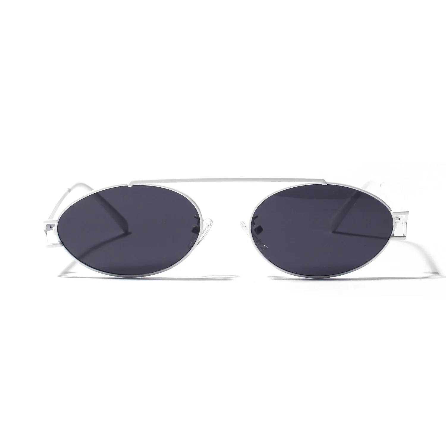 

Sunglasses Fashion Women Glasses Oval Lens Single Beam Retro Metal Frame Art Glasses Sunglasses Men And Women