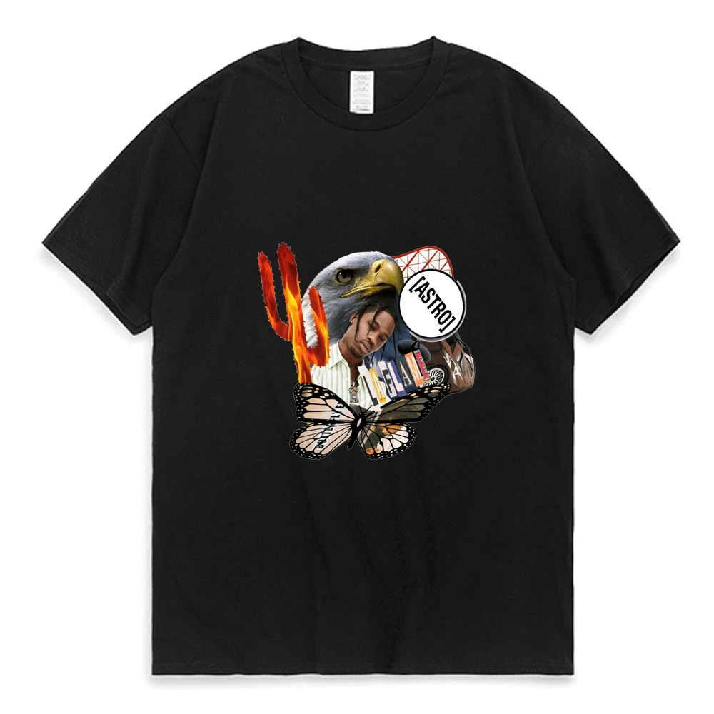 

Мужская/Женская хлопковая футболка с коротким рукавом, в стиле хип-хоп