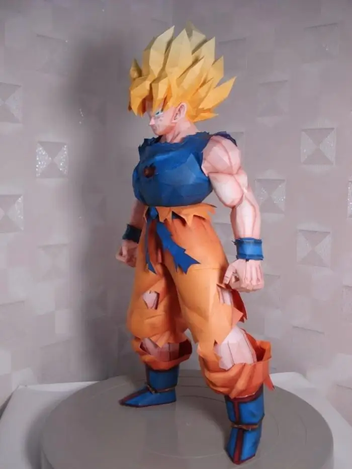 DRAGON BALL Sun Wukong Saiyan 3D бумажная модель DIY