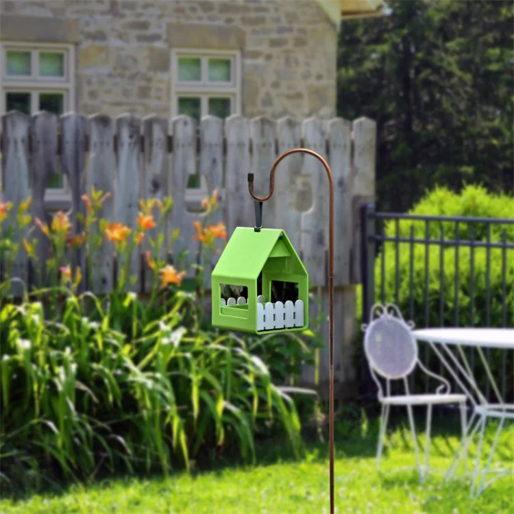 

4 Pcs Shepherd Crook Hooks Metal Garden Stake with Hooker for Solar Lights Christmas Lights Weddings Plant 85CM